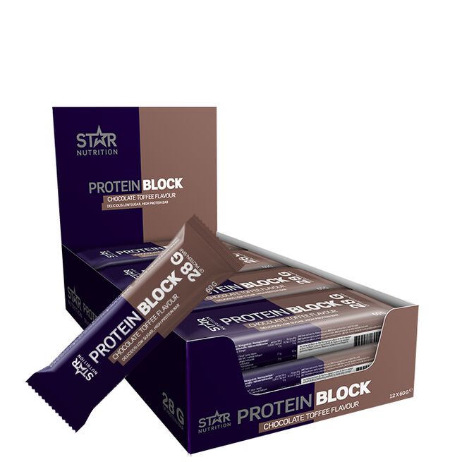 Star Nutrition Protein block Chocolate toffee 12 x Protein Block Bar 60 g Chocolate Toffee