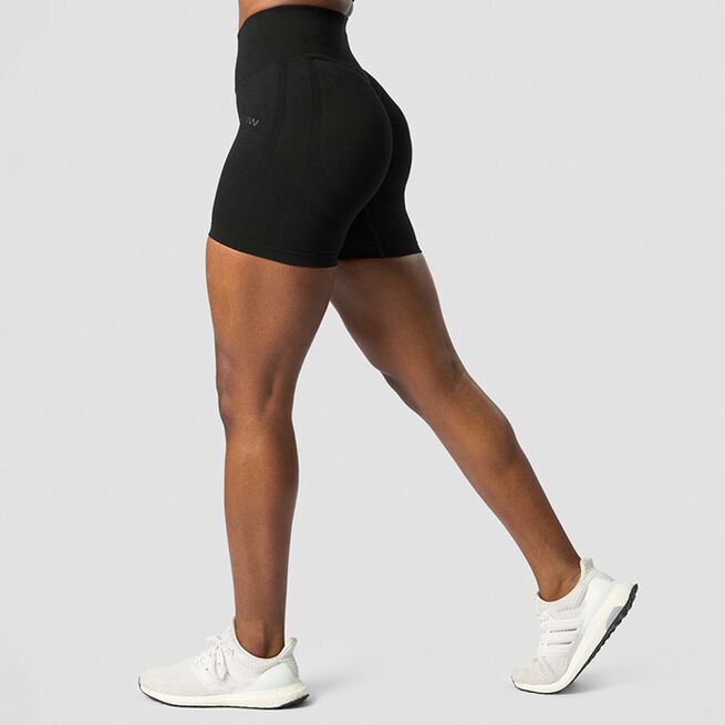Rush Seamless Shorts, Black, L  Rush Seamless Shorts Svart
