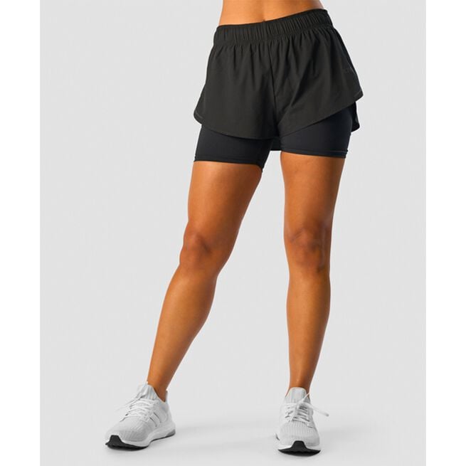Charge 2-in-1 Shorts Wmn, Black, XS Charge 2-in-1 Shorts Wmn, Black