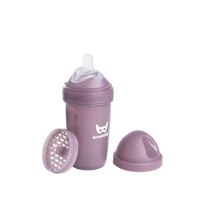 Baby Bottle 240ml/8,5oz LT Howthorn Rose Nappflaska 240 ml Lila