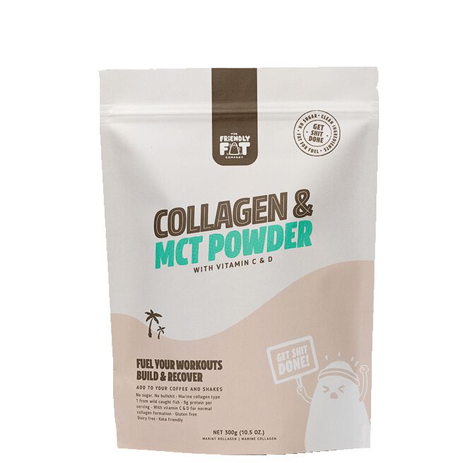 Collagen & MCT-pulver med vitamin C & D 300 g