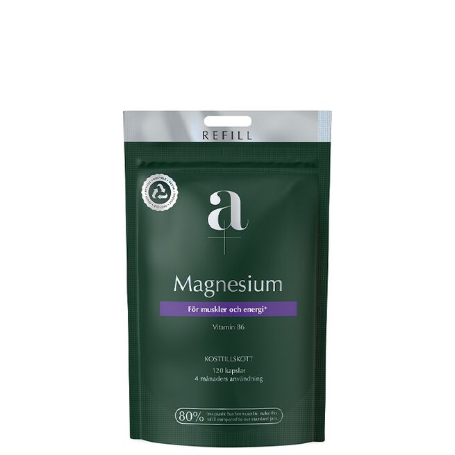 A+ Magnesium 120 kapslar Refill