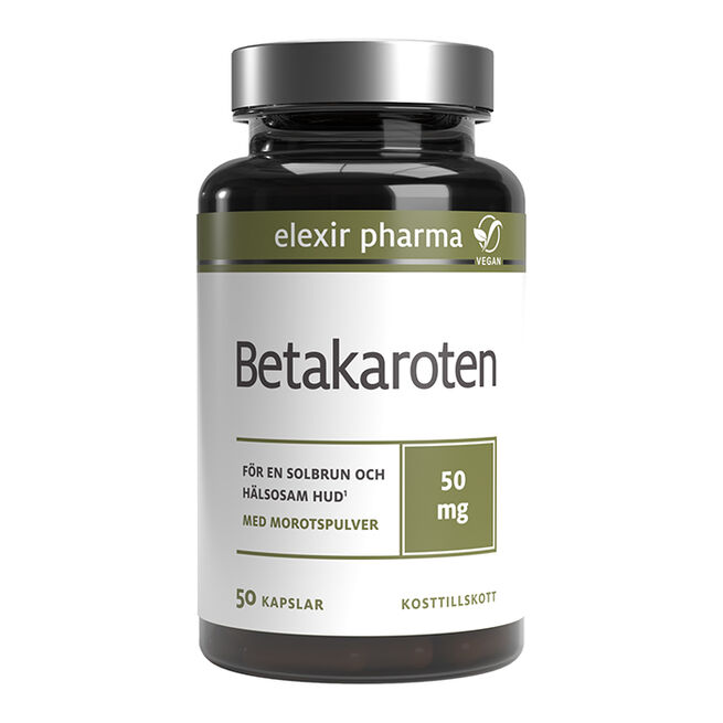Betakaroten 50 mg 50 kapslar  Betakaroten 50 mg 50 kapslar