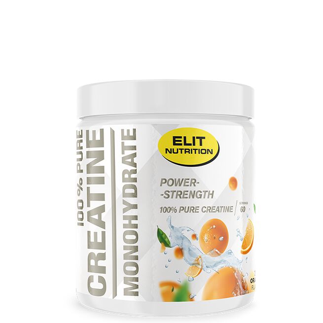 ELIT 100% Pure Creatine monohydrate, 300 g, Orange ELIT 100% Pure Kreatin Monohydrat 300 g Orange