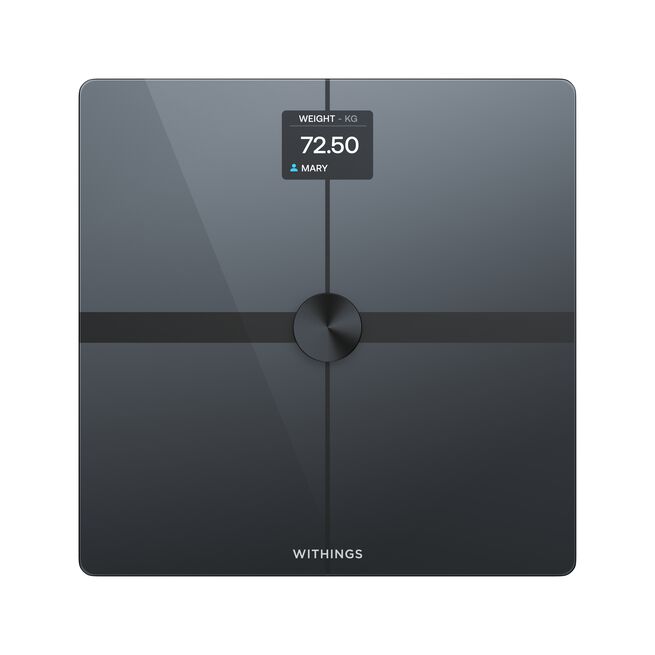Withings Body Smart, Black  Body Smart Diagnostisk Personvåg Svart