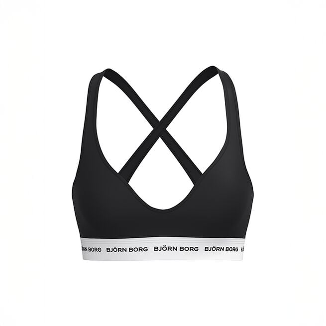 Logo Bralette, Black Beauty, L  Logo Bralette BH Svart