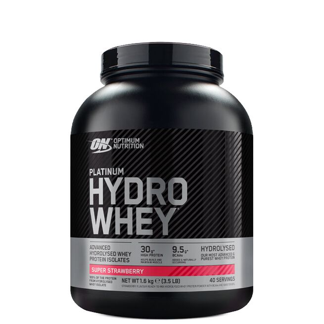 Platinum Hydro Whey, 1,6 kg, Super Strawberry Platinum Hydro Whey Vassleprotein 1,6 kg Super Strawberry