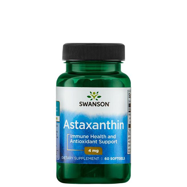 Astaxanthin 4 mg 60 mjuka kapslar Astaxanthin 4 mg 60 kapslar