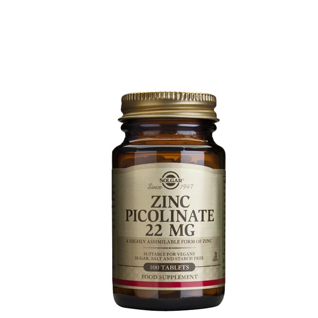 Zinc Picolinate 22 mg, 100 tabletter 