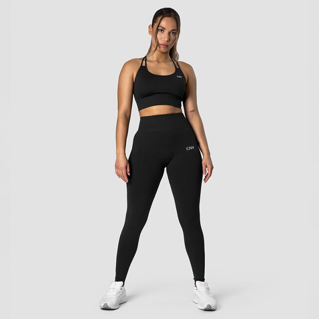 Ribbed Define Seamless Tights, Black, L  Ribbed Define Seamless Tights, Black
