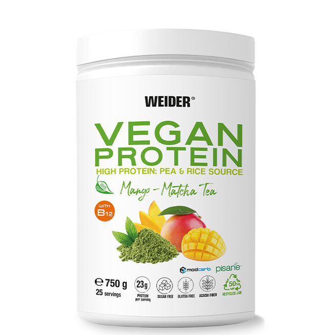 Vegan Protein, 750 g, Matcha Mango Veganskt Proteinpulver 750 g Matcha Mango