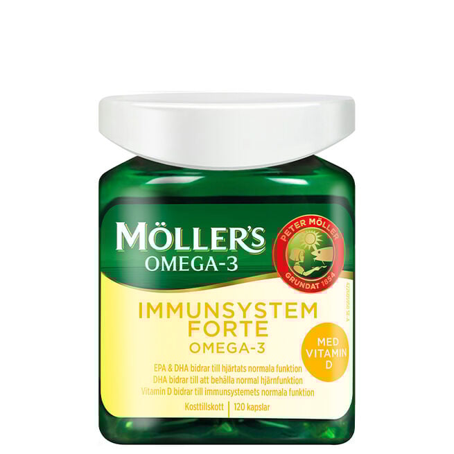 Möllers Immunsystem Forte Omega-3 120 st Immunsystem Forte Omega-3 120 kapslar