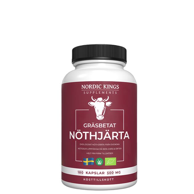 Gräsbetad Nöthjärta EKO 180 kapslar  Gräsbetad Nöthjärta EKO 180 kapslar