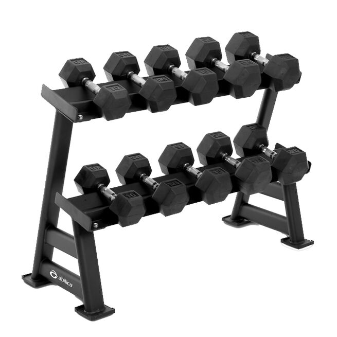 Abilica DumbbellRack Maxi Set HEX 10-20 kg Abilica Hantelställ Maxi Set Hex 10–20 kg