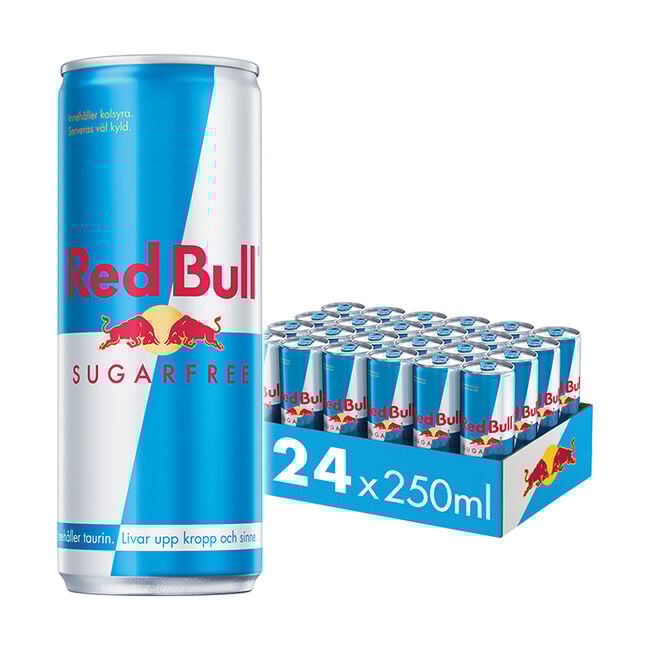 24 x Red Bull Energidryck, 250 ml, Sockerfri 24 st Red Bull Energidryck Flak Sockerfri 250 ml Original