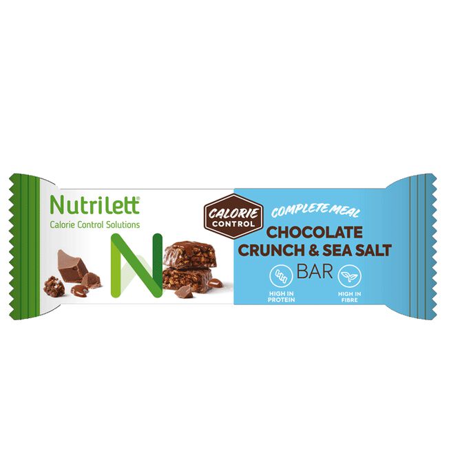 Nutrilett Seasalt & Chocolate Crunch Bar, 60 g Måltidsersättande Bar 60 g Havssalt Choklad Havssalt Choklad