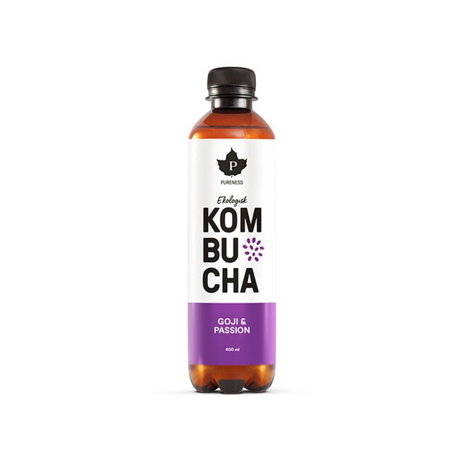 Ekologisk Kombucha Goji & Passion 400ml 12 x Kombucha EKO, 370 ml Goji & Passion