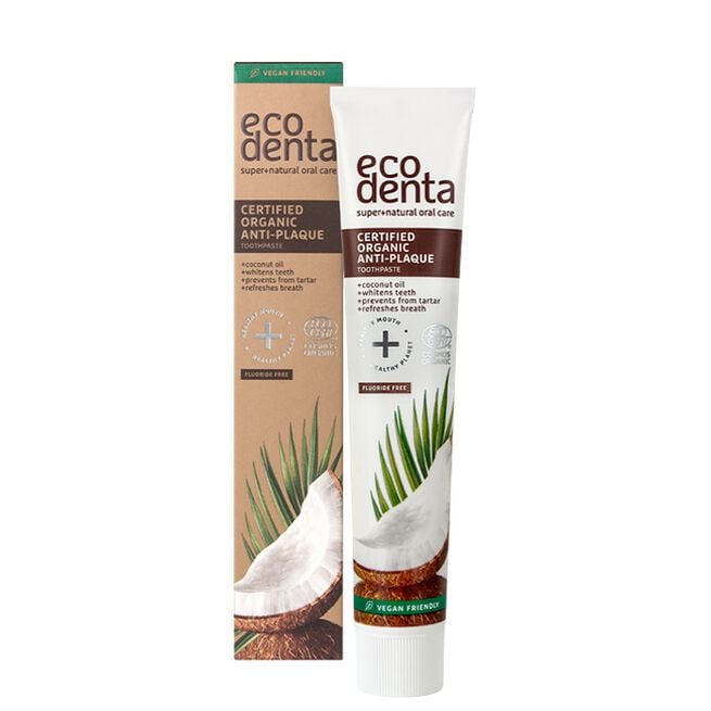 Anti-Plaque Tandkräm Med Kokosolja 75 ml Anti-Plaque Tandkräm Med Kokosolja 75 ml