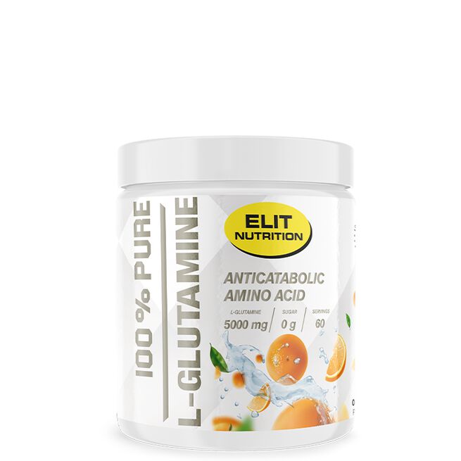 ELIT 100% Pure L-glutamine, 300 g, Orange ELIT 100% Pure L-glutamine, 300 g Orange