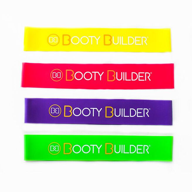 Booty Builder Mini Bands, Pink, 4-Pack 