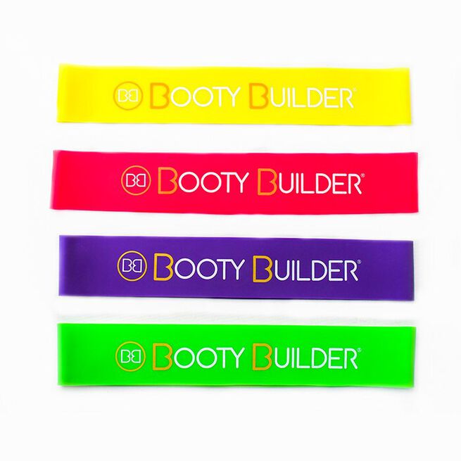 Booty Builder Mini Bands, Pink, 4-Pack  Booty Builder Minibands Rosa 4-Pack