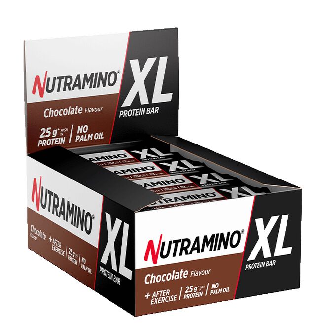 16 x Nutramino XL ProteinBar, 74 g, Chocolate  16 x XL Proteinbar 74 g Chocolate