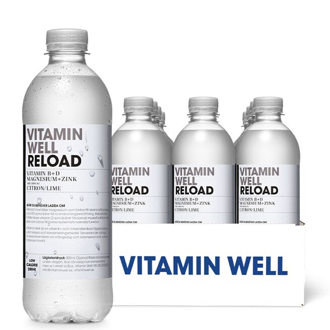 12 x Vitamin Well, 500ml, Reload 12 x Vitamin Well Vitamindryck 500ml Reload
