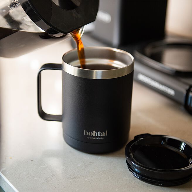 Bohtal Stainless steel Coffe Cup 350 ml, Black  Bohtal Stainless steel Coffe Cup 350 ml