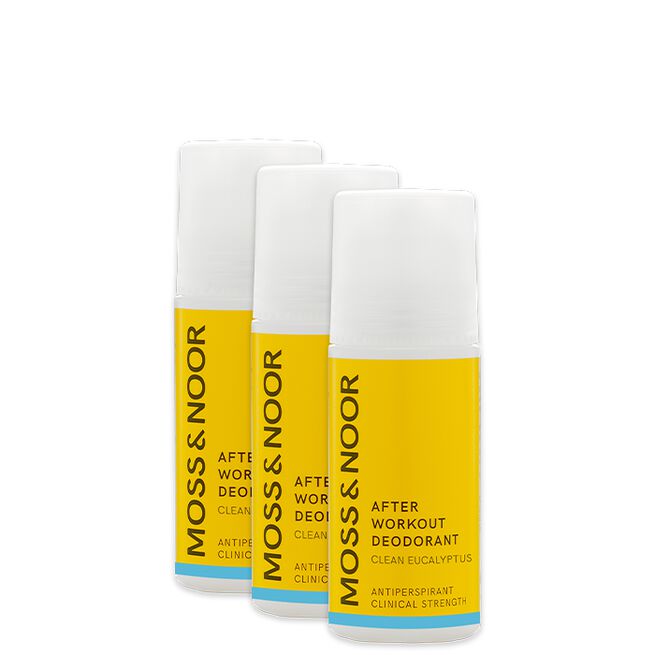 Moss & Noor After Workout Deodorant Clean Eucalyptus 60 ml, 3-pack After Workout Deodorant Clean Eucalyptus 60 ml 3-pack