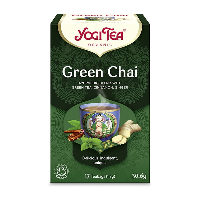 TeaGreenChaiOrgKRAV 17bag Green Chai