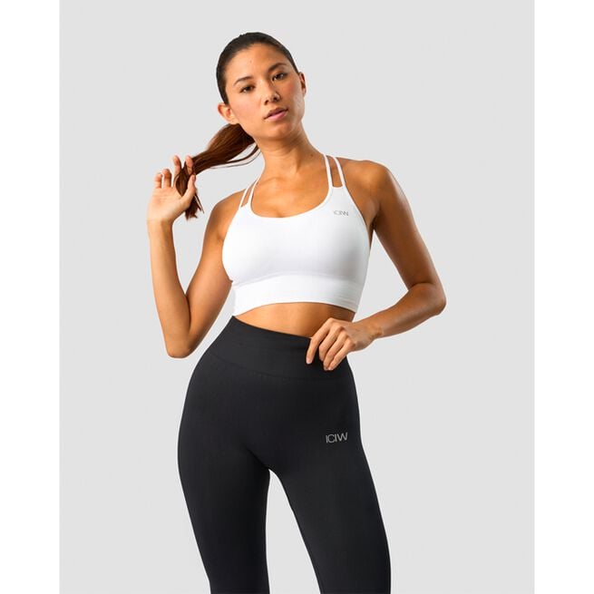 Define Seamless Sports Bra, White, L Define Seamless Sports Bra Vit