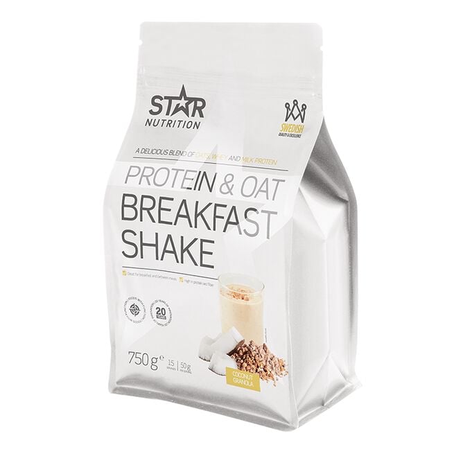 Protein & Oat Breakfast Shake, Coconut/Granola, 750 g Protein & Oat Breakfast Shake, Coconut/Granola, 750 g Coconut/Granola