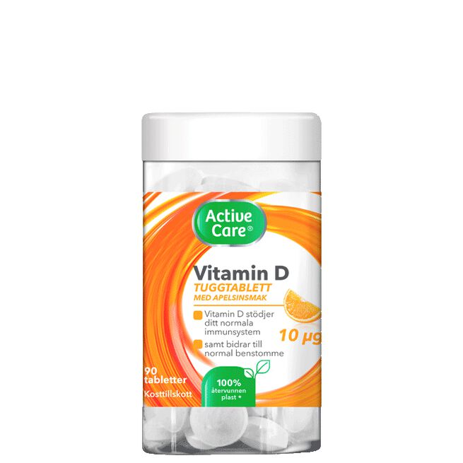 Active Care Vitamin D 10ug, 90 tabletter 