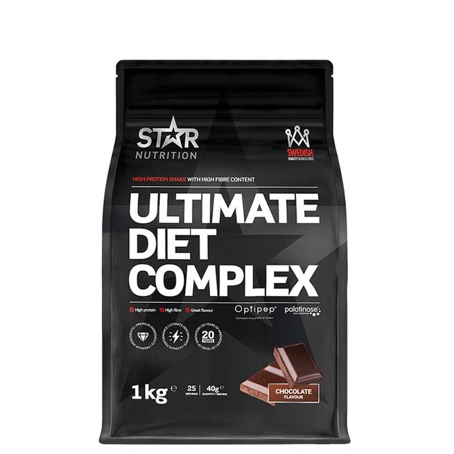 Star nutrition Ultimate Diet Complex Chocolate choklad Ultimate Diet Complex Måltidsersättning 1 kg Choklad