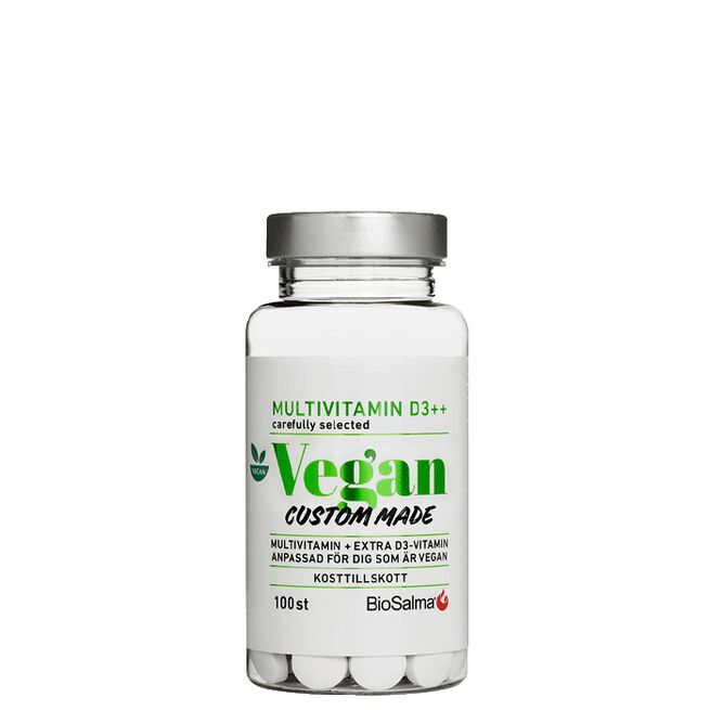 Multivitamin Vegan D-vitamin++, 100 tabletter 