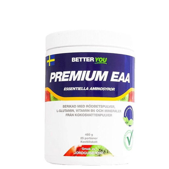Premium EAA, 480 g, Jordgubb/Kiwi Better You Premium EAA 480 g Jordgubb/Kiwi