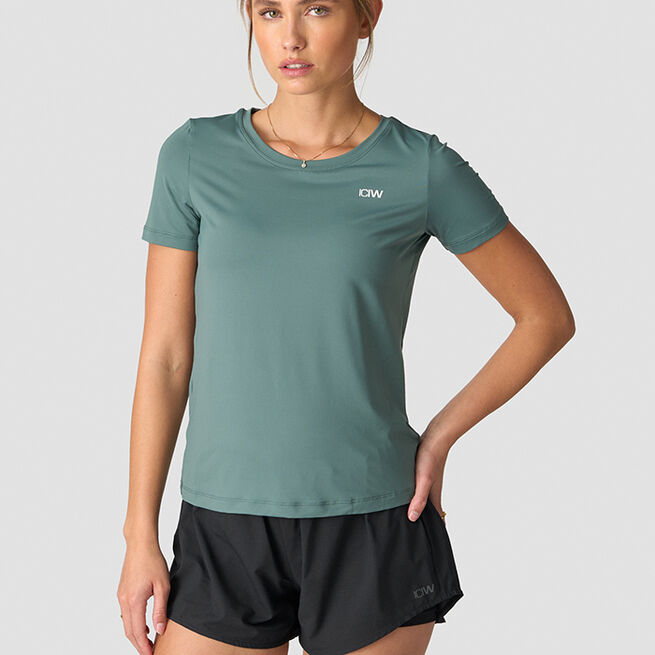 ICIW Training T-shirt Wmn, Dark Sage Green Training T-shirt Wmn, Dark Sage Green