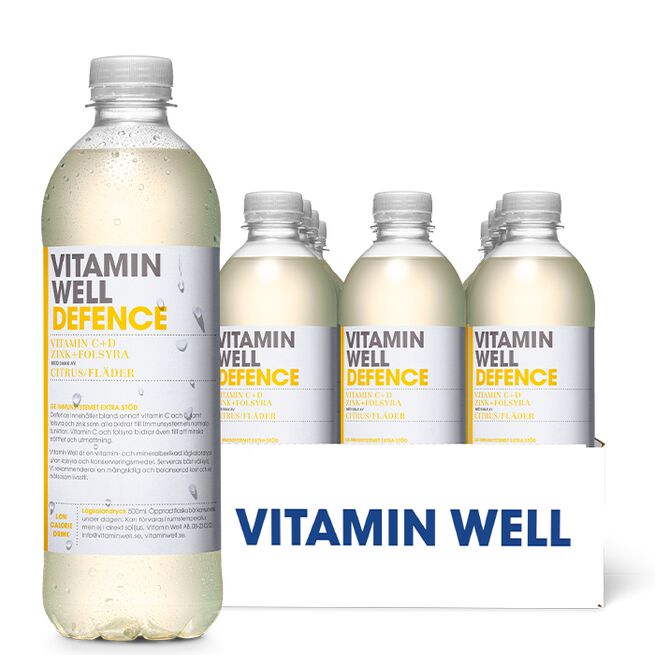 12 x Vitamin Well, 500ml, Defence 12 x Vitamin Well Vitamindryck 500ml Defence