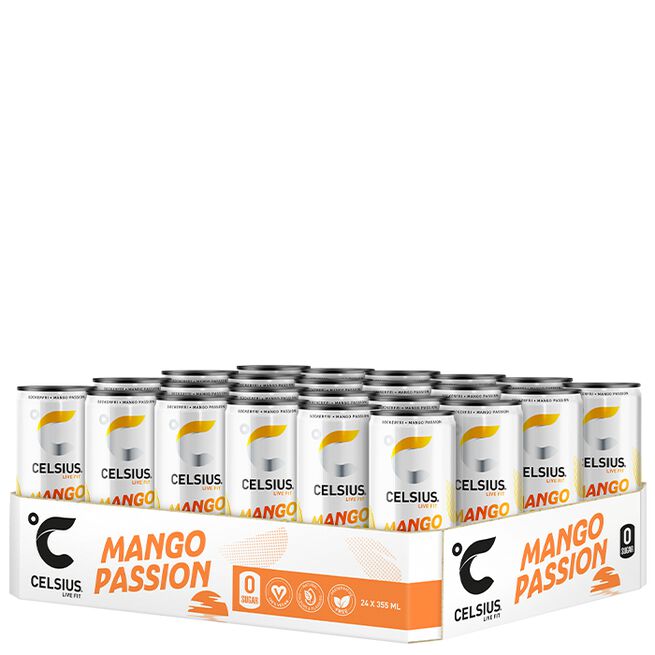 24 x Celsius, 355 ml, Mango Passion 24 x Celsius Energidryck 355 ml Mango Passion