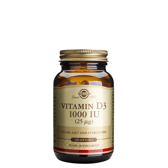 Vitamin D 1000 IU 100 kapslar 