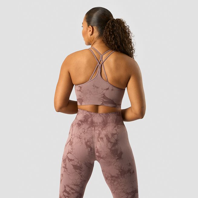 Define Seamless Tie Dye Sports Bra, Mauve, XS  Define Seamless Tie Dye Sport-bh Lila