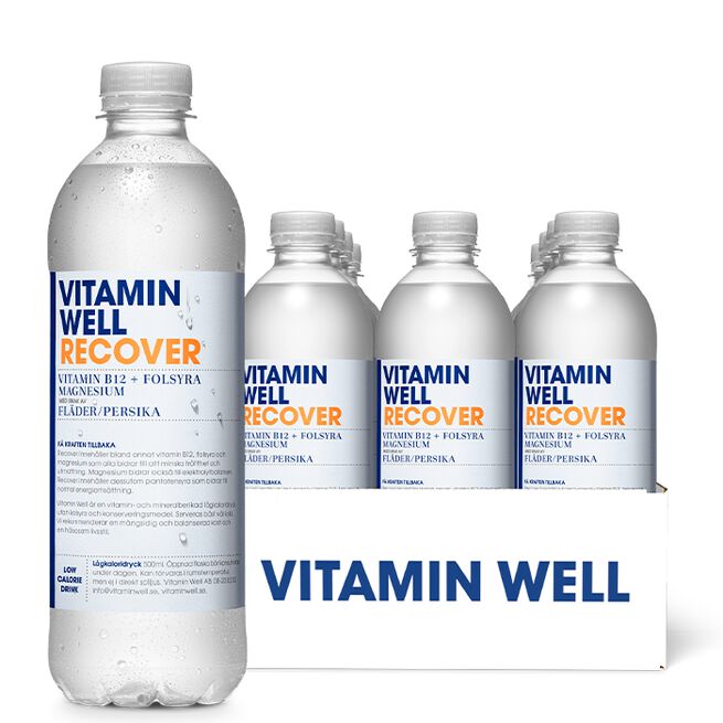 12 x Vitamin Well, 500ml, Recover 12 x Vitamin Well Vitamindryck 500ml Recover
