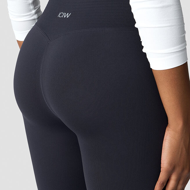 Define Seamless Flared Tights, Navy Define Seamless Tights Marinblå