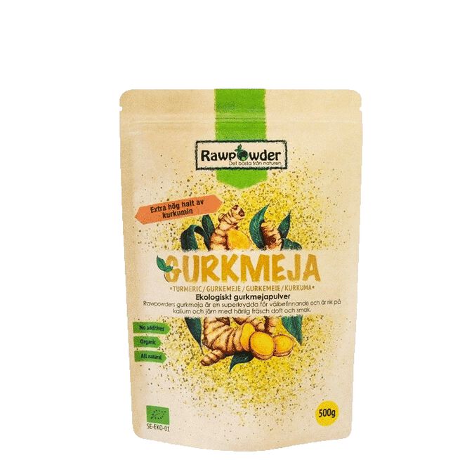 Rawpowder Ekologisk Gurkmeja Pulver, 500 g Ekologisk Gurkmeja Pulver 500 g