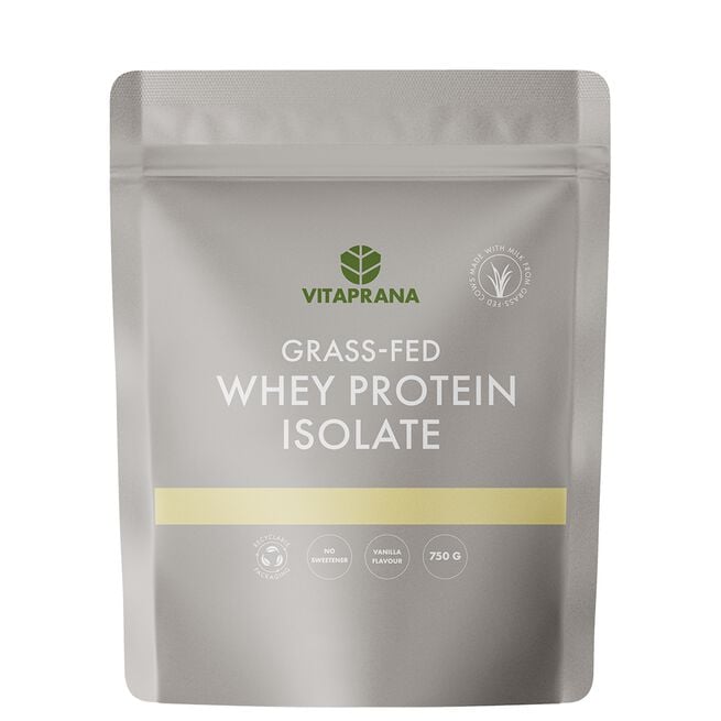 Grass-fed Whey protein isolate, 750 g, Vanilj Vassleproteinisolat Grass-fed 750 g Vanilj