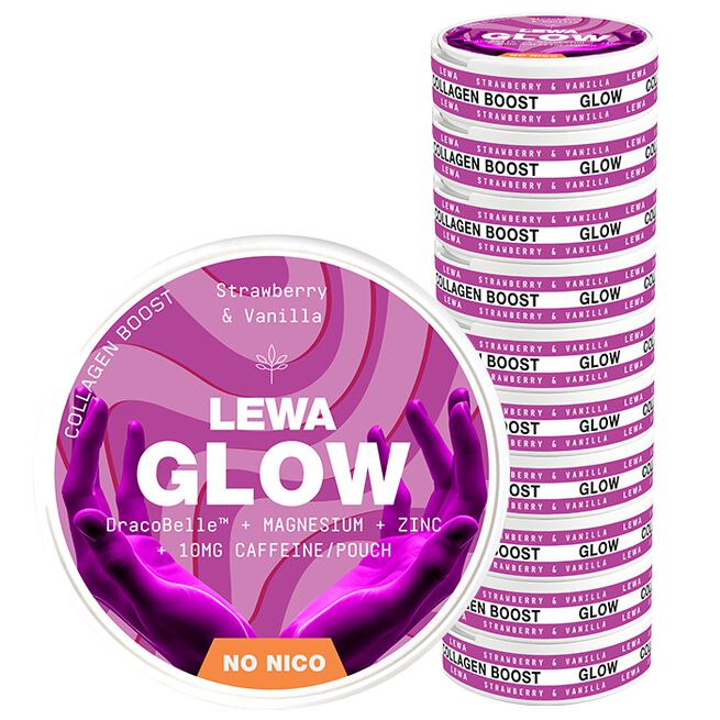 10 x LEWA Functional NoNico GLOW Strawberry/Vanilla 10 x LEWA Functional NoNico GLOW Strawberry/Vanilla GLOW Strawberry/Vanilla