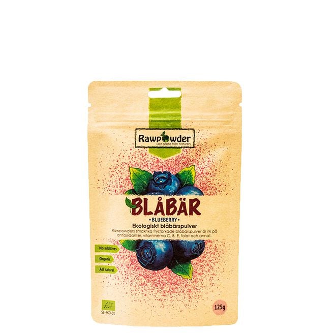 Ekologiskt Blåbärspulver 125 g Ekologiskt Blåbärspulver 125 g
