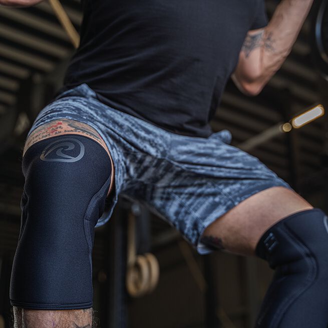 RX Knee Sleeve Power Max 7mm Carbon/Black, 2XL RX Knästöd Power Max 7mm Svart