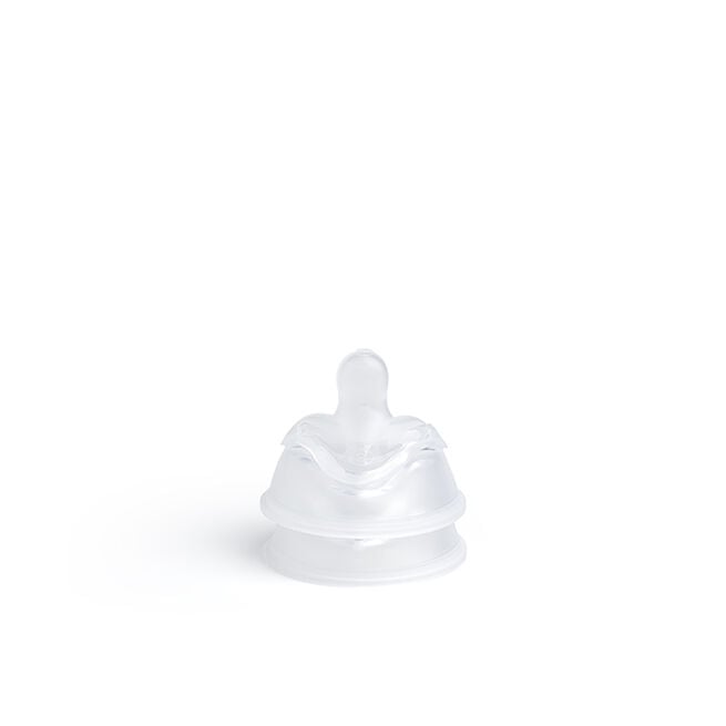 Anti-Colic Teat 2-Pack Transparent, L Anti-Kolik Dinapp 2 pack