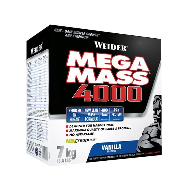 Mega Mass 4000, 7 kg, Vanilj  Mega Mass 4000 Gainer 7 kg Vanilj